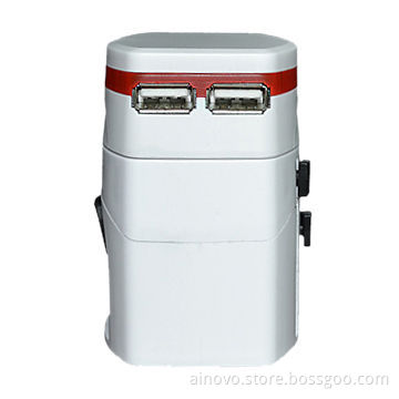 USB travel adapter, mini portable ,UK/US/AUS/EU type plugs, for iPad/smartphone